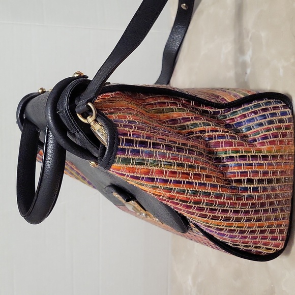 Henri Bendel leather & weaver large bag - Picture 10 of 12